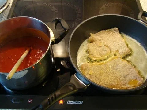 Kalbsschnitzel " alla Parmigiana" - Rezept - Bild Nr. 4