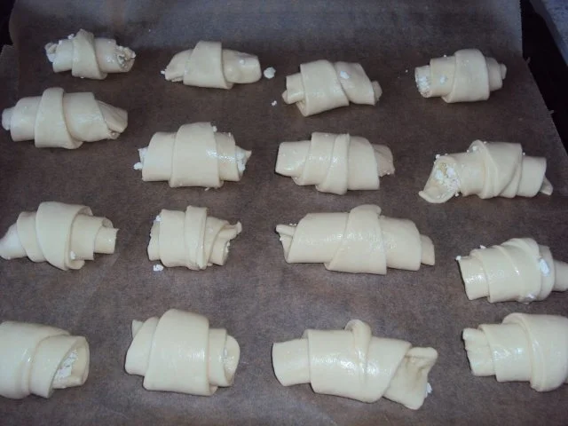 Schicht Hörnchen mit Käse - Katmer Pogaca - Rezept - Bild Nr. 13