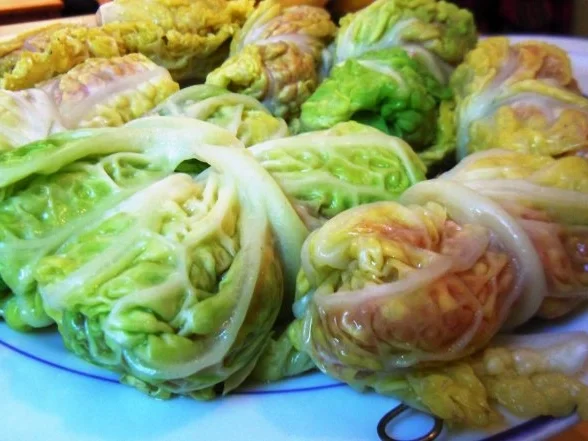 Rezept: Wirsing-Röllchen mit Basmati-Reis Bild Nr. 4 Wirsing-Röllchen mit Basmati-Reis - Rezept - Bild Nr. 4