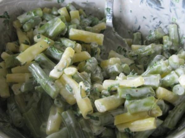 Grün-Gelber Bohnensalat mit Ziegenjoghurt-Zitrone-Dressing - einfach ...
