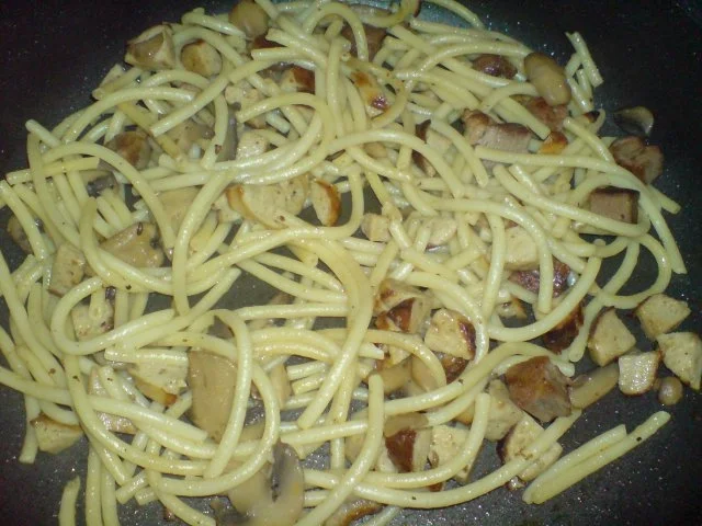 Resteverwertung - Nudelpfanne - Rezept