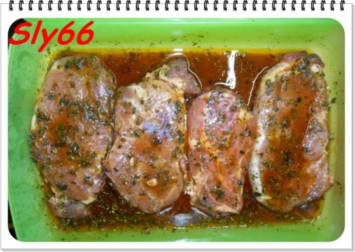 Fleischgerichte:Schweinskarree mit Champignon-Weißwein-Senfsoße - Rezept - Bild Nr. 8