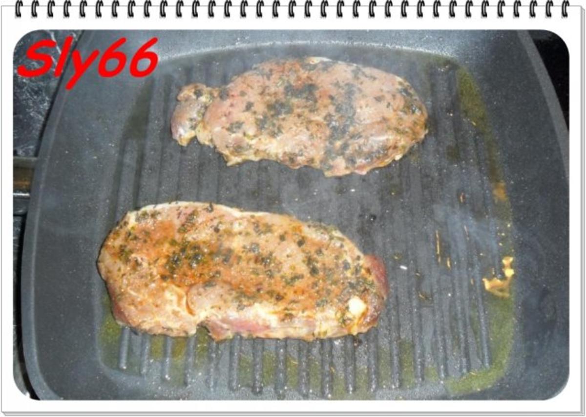 Fleischgerichte:Schweinskarree mit Champignon-Weißwein-Senfsoße - Rezept - Bild Nr. 9