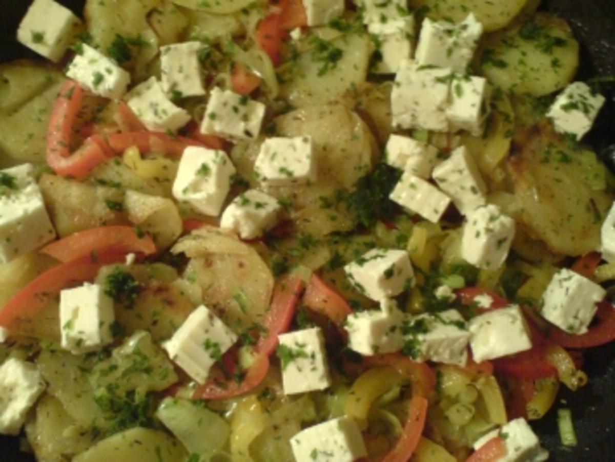 Griechische Kartoffelpfanne - Rezept