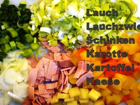 Rezept: Quiche-Fermière à la Marcos mit Salatbeilage Bild Nr. 4 Quiche-Fermière à la Marcos mit Salatbeilage - Rezept - Bild Nr. 4