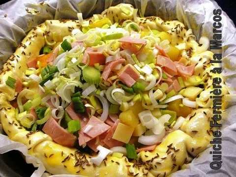 Rezept: Quiche-Fermière à la Marcos mit Salatbeilage Bild Nr. 5 Quiche-Fermière à la Marcos mit Salatbeilage - Rezept - Bild Nr. 5