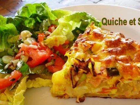 Rezept: Quiche-Fermière à la Marcos mit Salatbeilage Quiche-Fermière à la Marcos mit Salatbeilage - Rezept