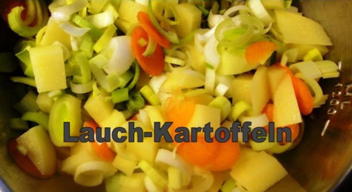 Seelachs in Vollkorn-Curry-Kruste auf Lauchkartoffelgratin - Rezept - Bild Nr. 3