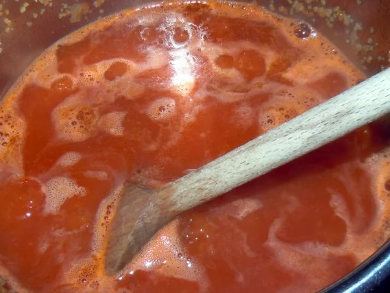 Scharfes Hähnchen-Paprika-Ragout mit Minz-Bulgur - Rezept - Bild Nr. 4