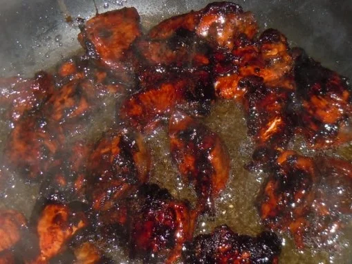 Scharfes Hähnchen-Paprika-Ragout mit Minz-Bulgur - Rezept - Bild Nr. 5