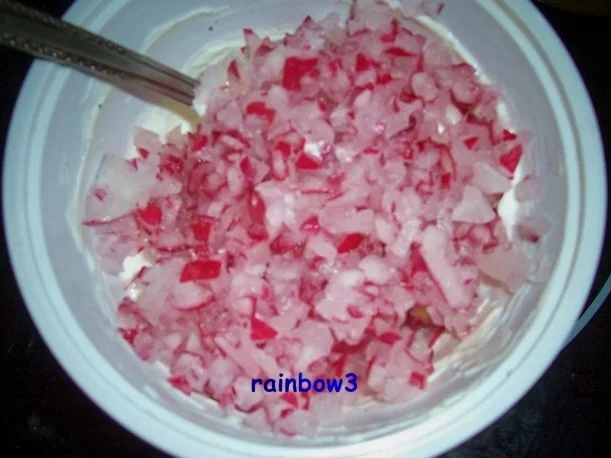 Brotaufstrich: Radieschen-Frischkäse - Rezept