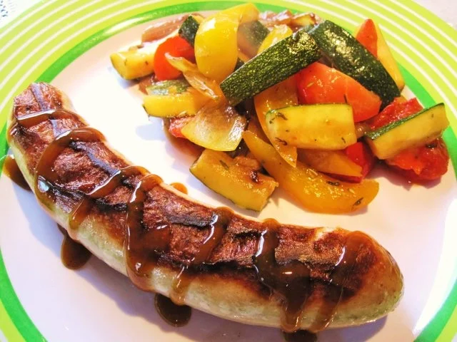 Sommergemüse mit Thüringer Bratwurst - einfach - von mimi
