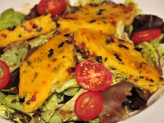 Rezept: gebratene Polenta Ecken gebratene Polenta Ecken - Rezept