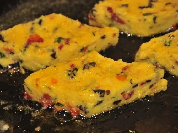 Rezept: gebratene Polenta Ecken Bild Nr. 4 gebratene Polenta Ecken - Rezept - Bild Nr. 4