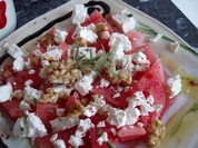 Wassermelone und Feta - Rezept