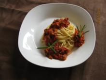 Vulkanausbruch (Spaghetti Bolognese) - Rezept