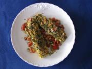 Gemüse: Mit Parmesanbröseln überbackene Zucchini - Rezept
