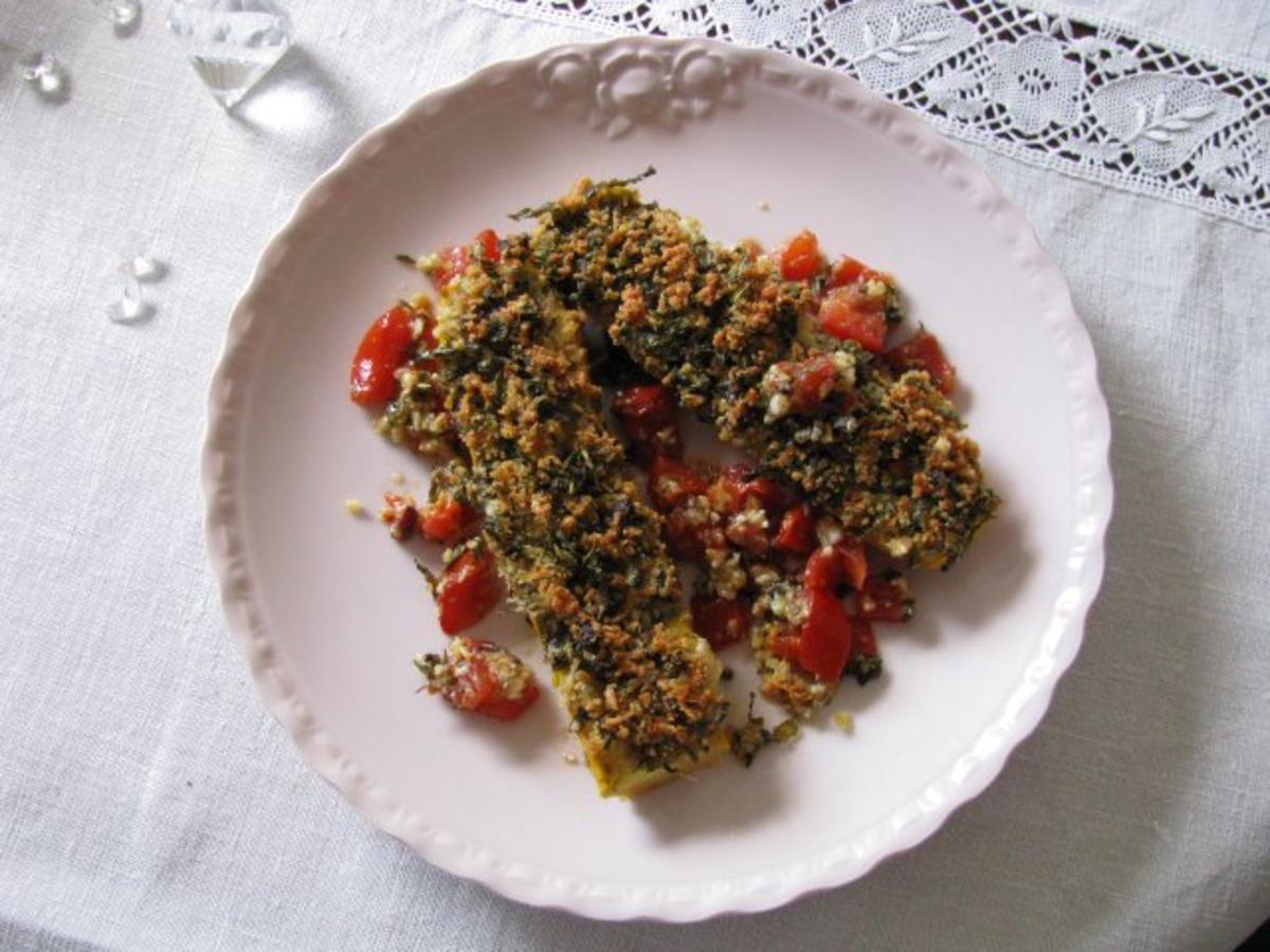 Gemüse: Mit Parmesanbröseln überbackene Zucchini - Rezept - Bild Nr. 5