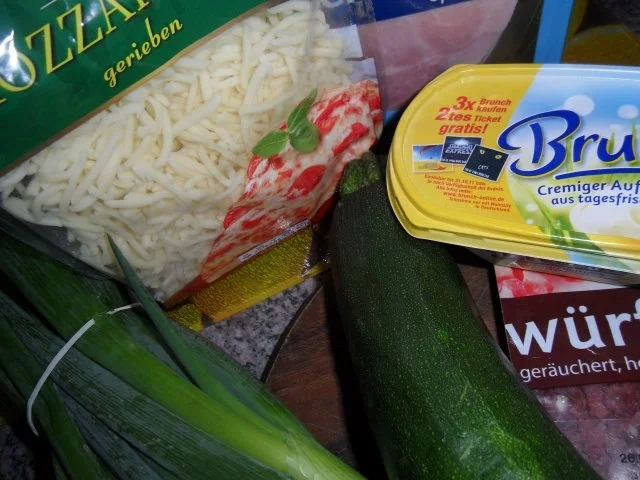 Gnocchi in Schinken-Sahnesauce mit gebratenen Zucchini - Rezept - Bild Nr. 4