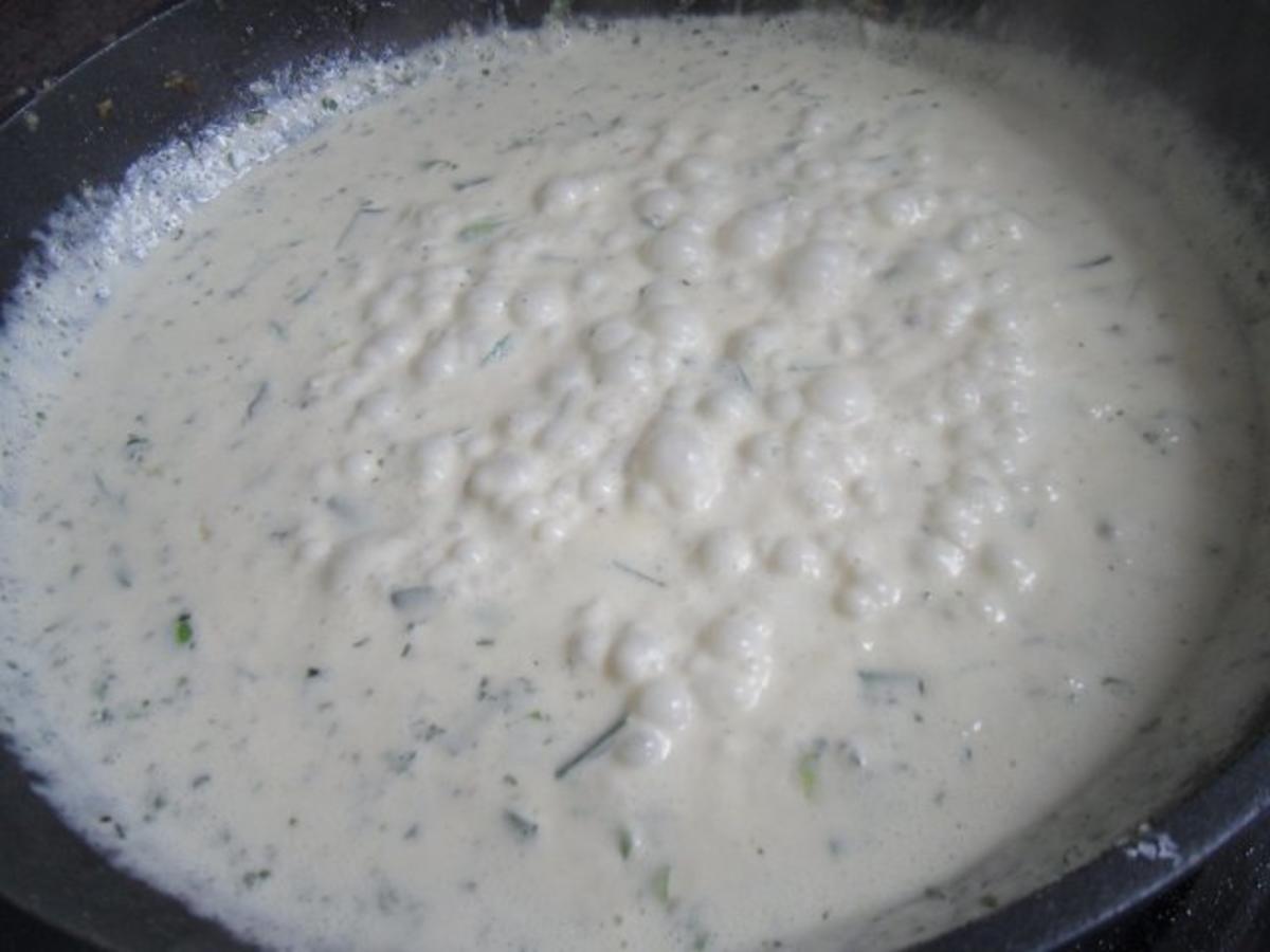 Gnocchi in SchinkenSahnesauce mit gebratenen Zucchini Rezept kochbar.de