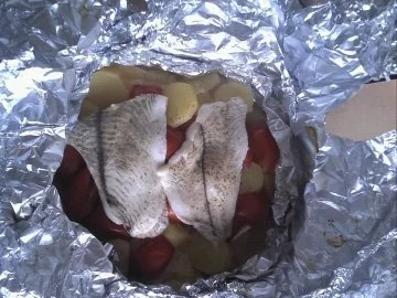 Gedünste Scholle auf Gemüse - Rezept