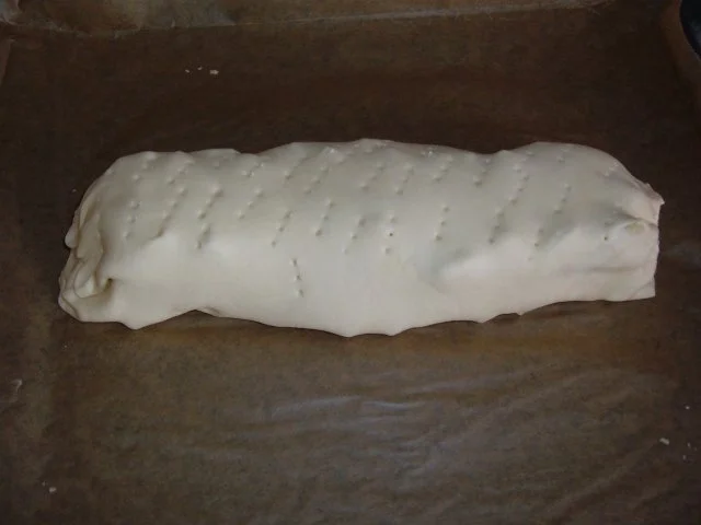 Kuchen : Blätterteig Rolle mit Apfel und Pudding - Rezept - Bild Nr. 8