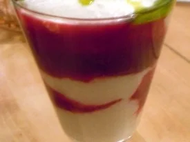 Griesschaum mit Himbeermark - Rezept