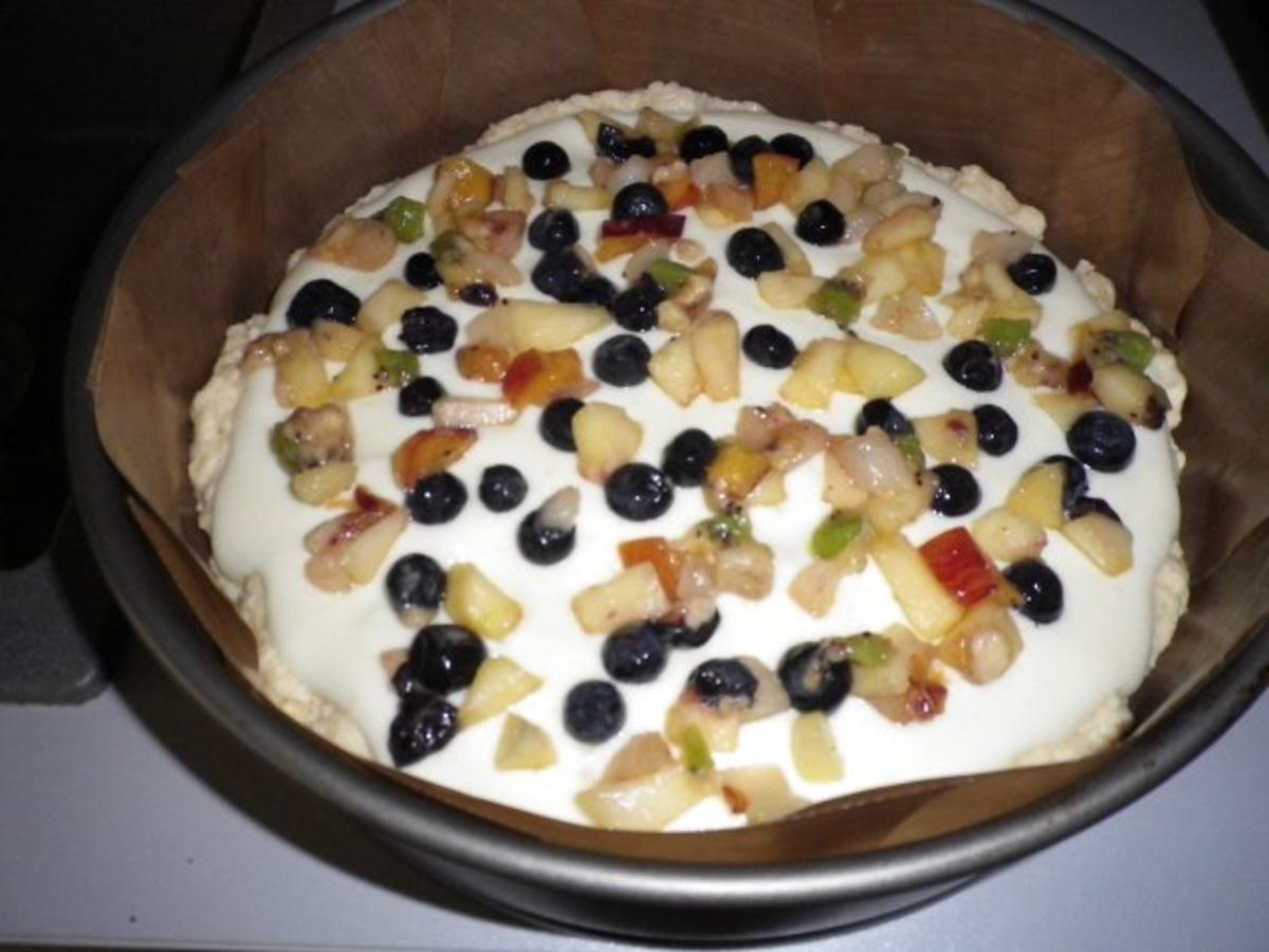 Pudding - Obst - Kuchen - Rezept - Bild Nr. 2