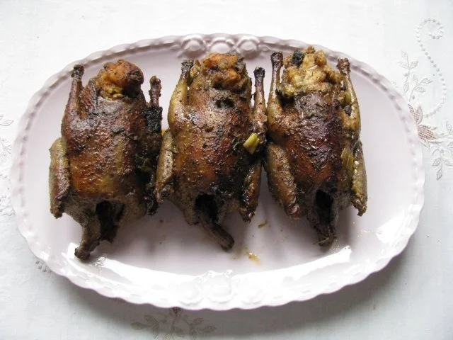 Geflügel: Gefüllte Täubchen - Rezept