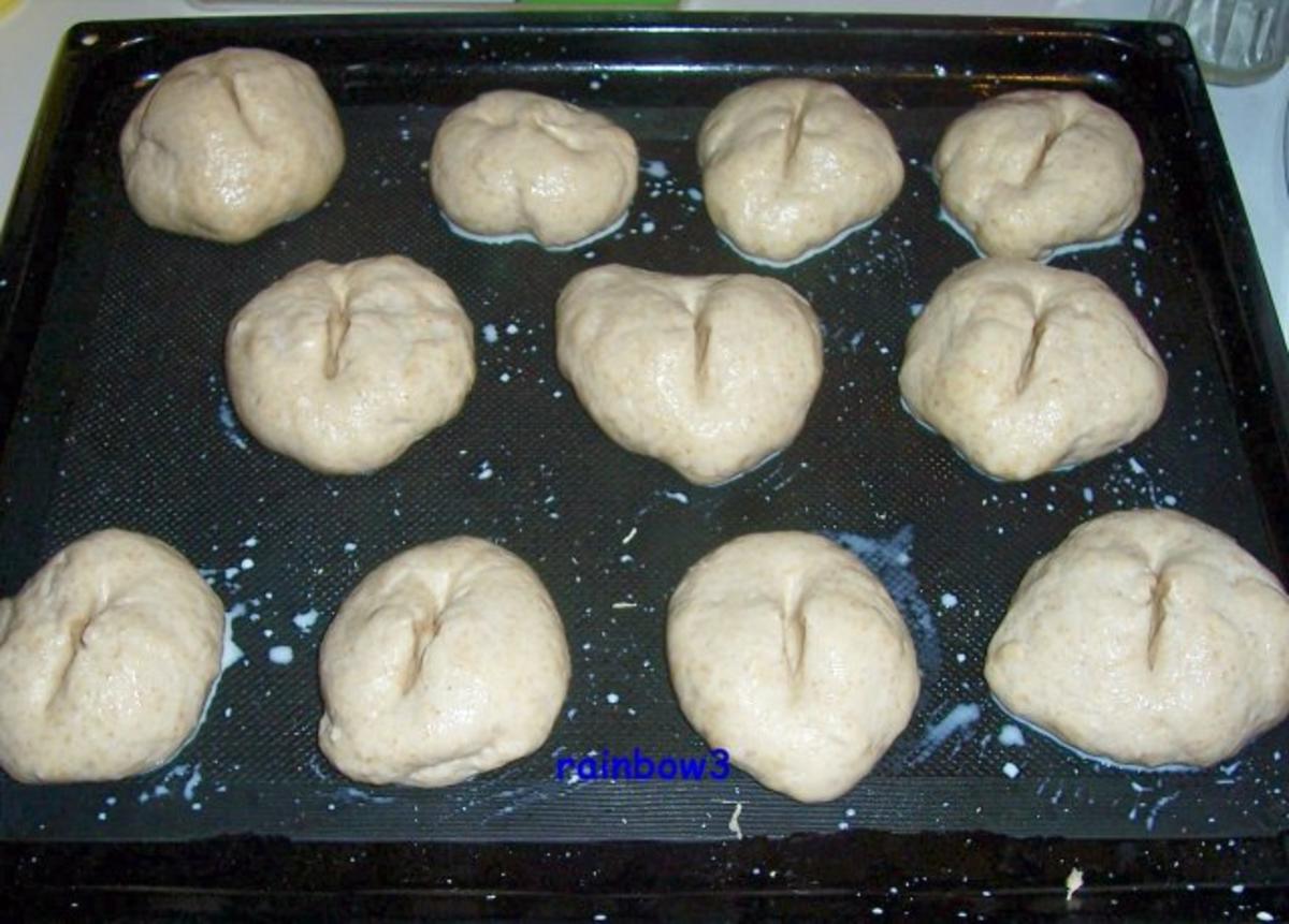 Backen: Weizen-Dinkel-Brötchen - Rezept - Bild Nr. 5