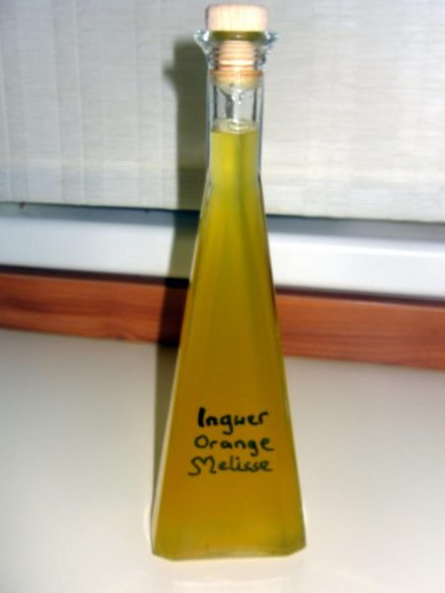 Orangen-Ingwer-Sirup mit Zitronenmelisse - Rezept