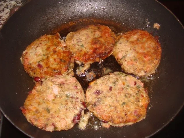 Rezept: Gemüse : Kartoffelrondos mit Red Beans und Kochschinken. Bild Nr. 2 Gemüse : Kartoffelrondos mit Red Beans und Kochschinken. - Rezept - Bild Nr. 2