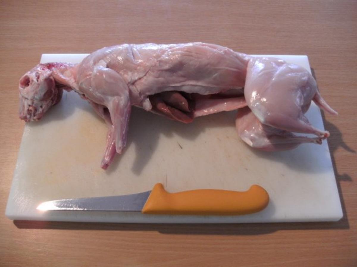 Fleisch: Kaninchen in Wacholderrahm - Rezept - Bild Nr. 2