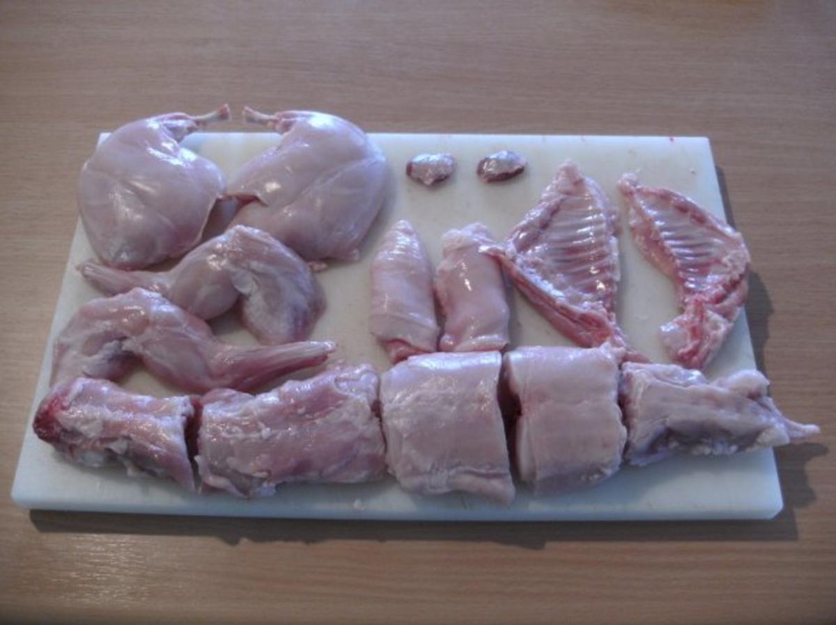 Fleisch: Kaninchen in Wacholderrahm - Rezept - Bild Nr. 3