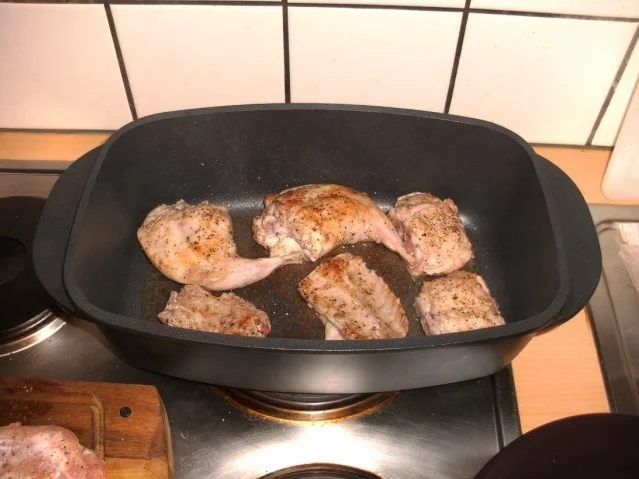 Fleisch: Kaninchen in Wacholderrahm - Rezept - Bild Nr. 4