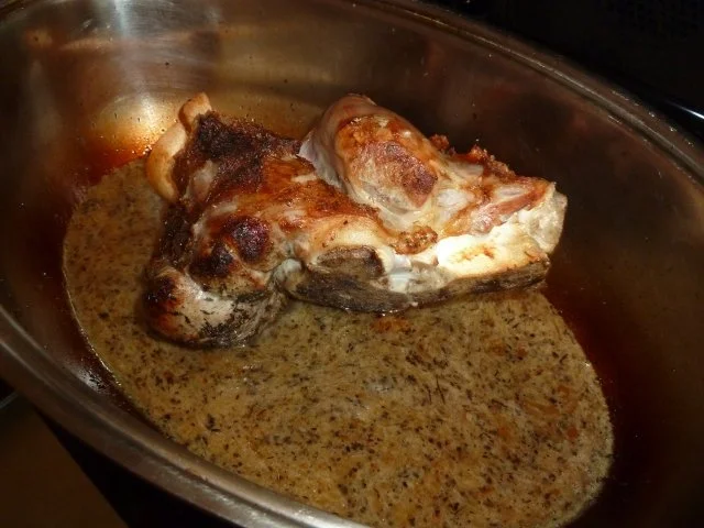 Kalbshaxe geschmort mit Zwiebelgemüse - Rezept - Bild Nr. 3