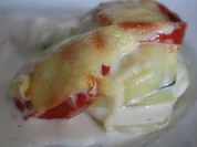 Kartoffeln-Tomaten-Zucchini-Gratin - Rezept