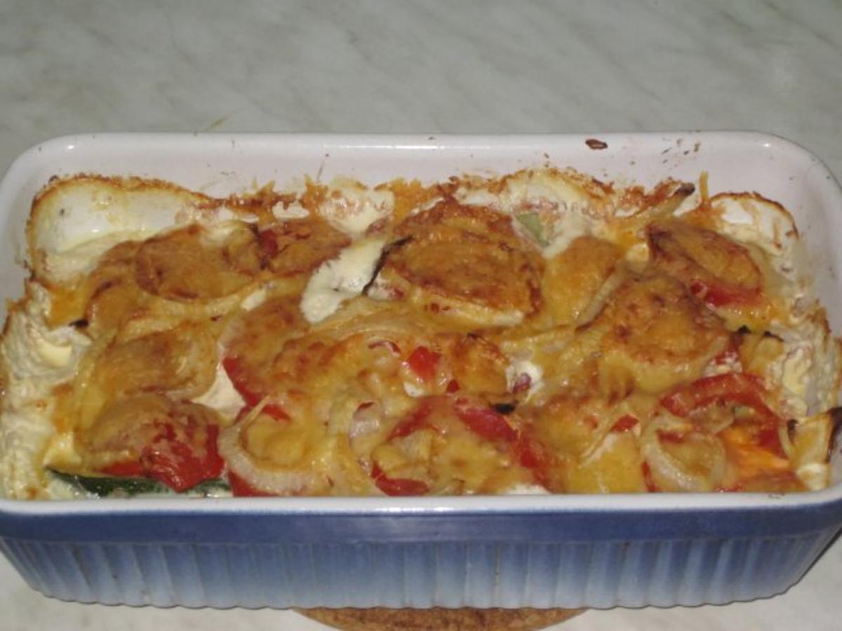 Kartoffeln-Tomaten-Zucchini-Gratin - Rezept - Bild Nr. 7