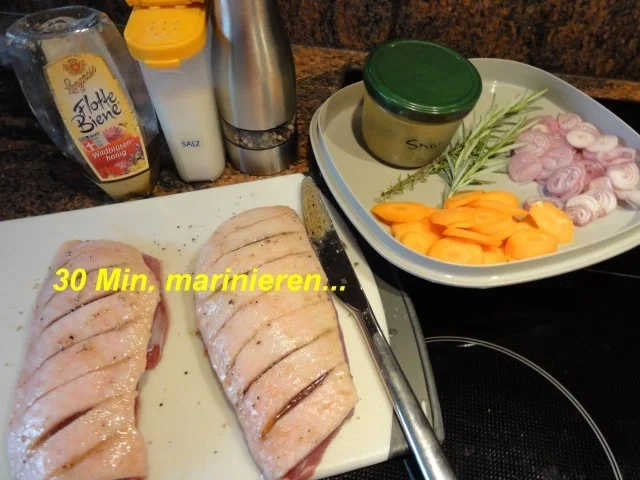 Geflügel:   ENTENBRUST an Orangensauce - Rezept - Bild Nr. 3