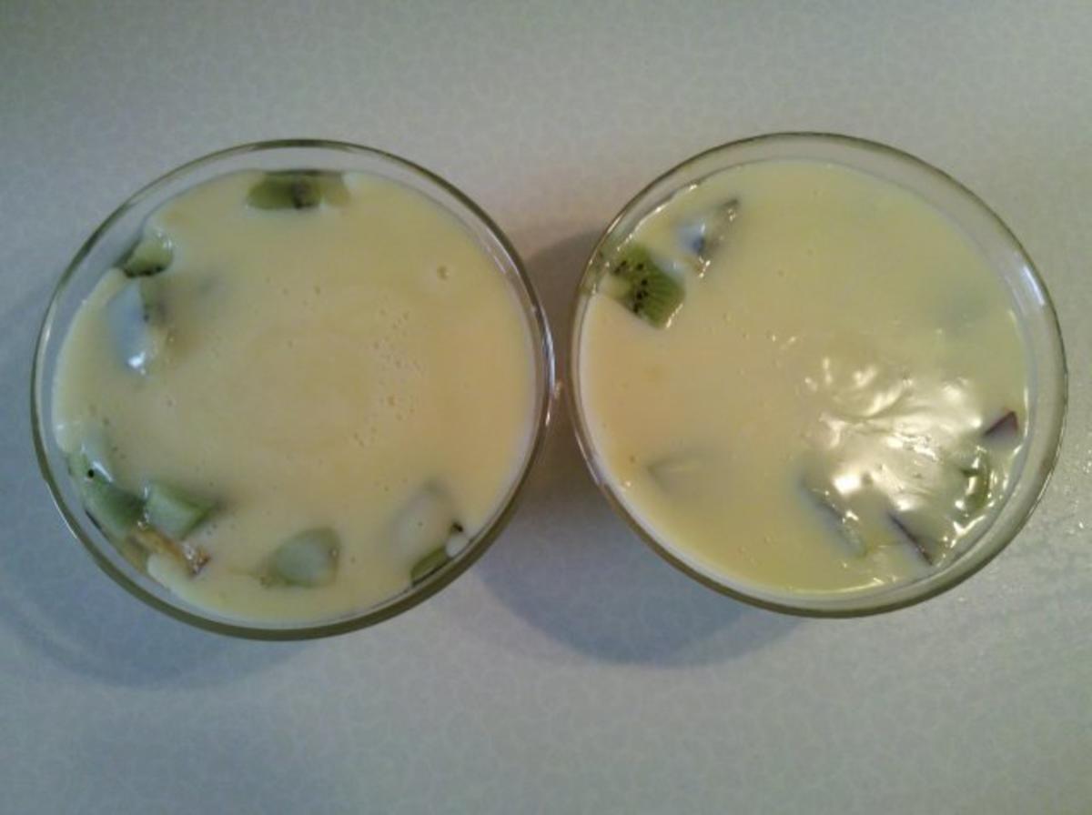Nachtisch: Vanillepudding mit Obst - Rezept - Bild Nr. 5