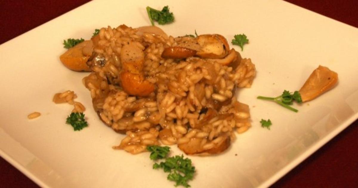 Risotto Carnaroli mit Schalotten und Pilzen Rezept kochbar.de