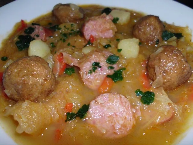 Rezept: Sauerkraut-Eintopf Sauerkraut-Eintopf - Rezept