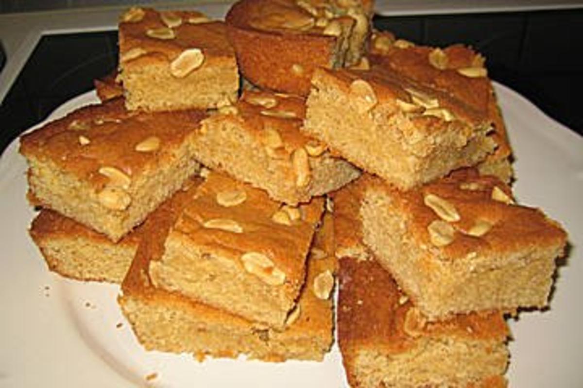 Erdnussbutter Brownie Kuchen - Rezept