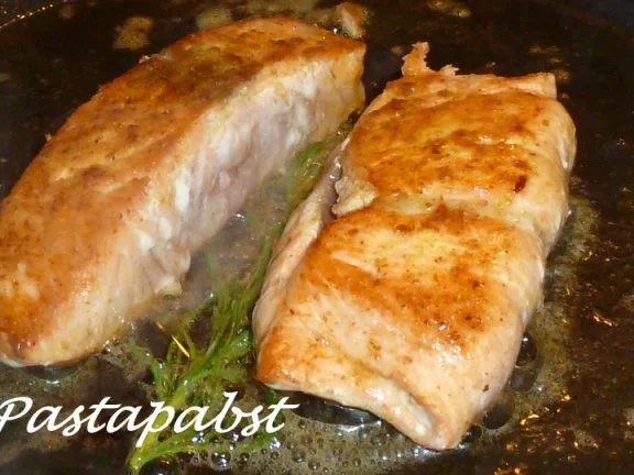 Curry-Lachs mit Aprikosen Salsa - Rezept - Bild Nr. 4