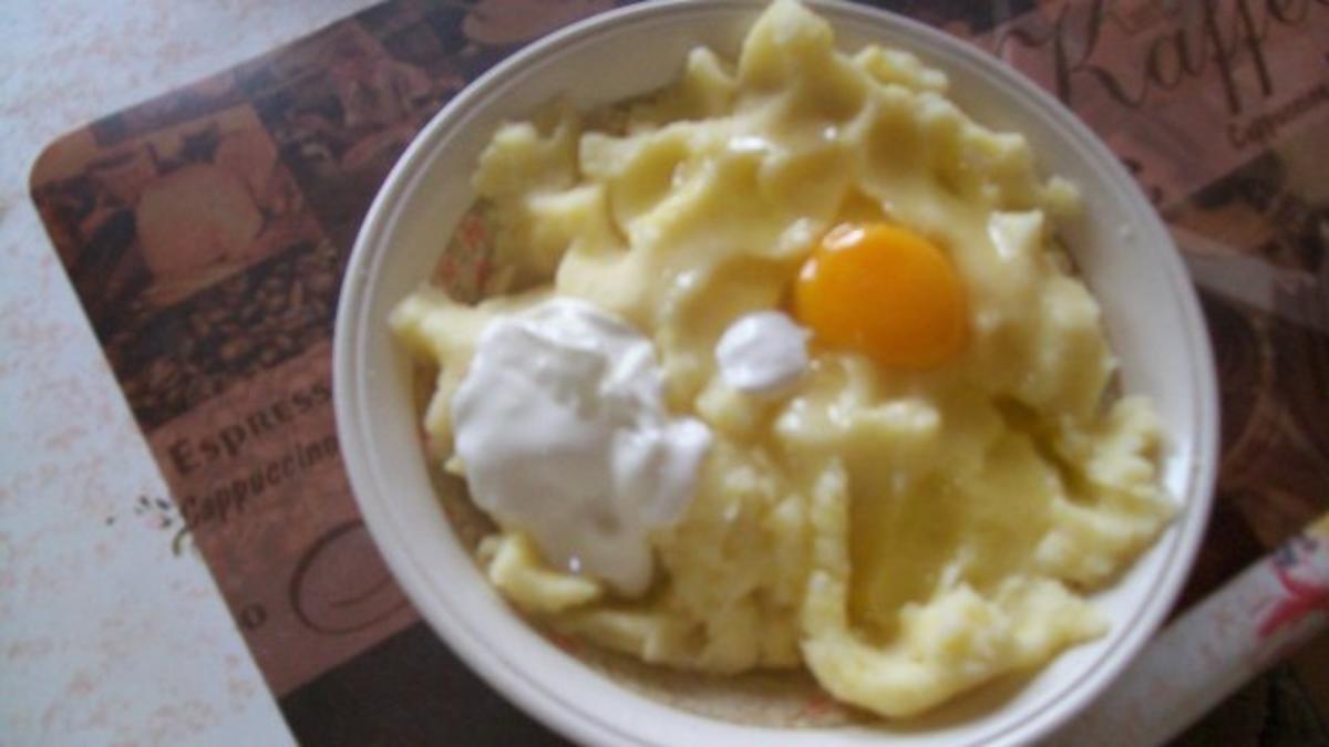 Hackfleisch - Reiberdatschi - Bayrisch  übersetzt Hackfleisch mit Kartoffelpuffer - Rezept - Bild Nr. 4