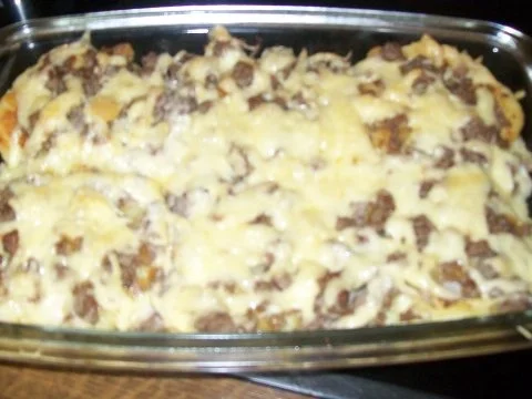 Hackfleisch - Reiberdatschi - Bayrisch  übersetzt Hackfleisch mit Kartoffelpuffer - Rezept - Bild Nr. 2