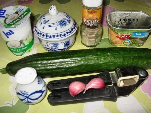 Rezept: Gurkensalat in Dillsauerrahm Bild Nr. 2 Gurkensalat in Dillsauerrahm - Rezept - Bild Nr. 2