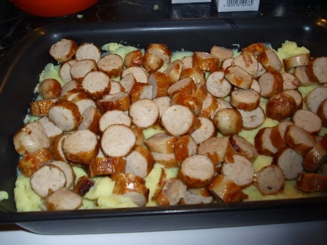 Wirsing-Auflauf mit Rostbratwurst - Rezept - Bild Nr. 4