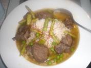 Brühreis mit Rindfleisch - Rezept