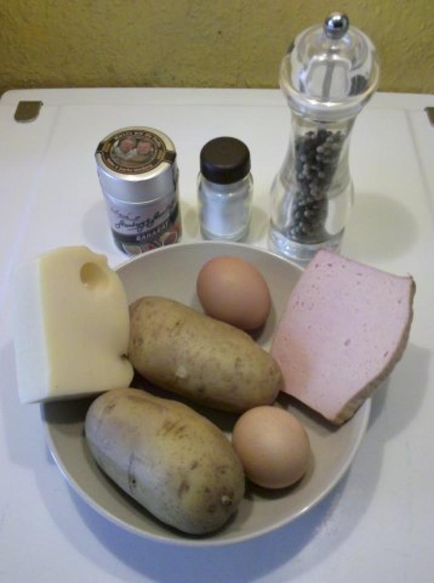 Kartofeln: Kartoffelpfanne mit Fleischkäse und Spiegelei - Rezept - Bild Nr. 2